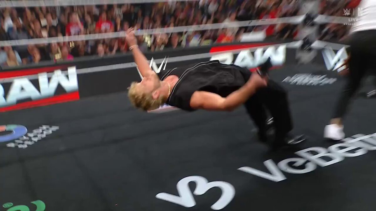 The crowd reaction to Jey Uso superkicking Logan Paul. #WWERAW