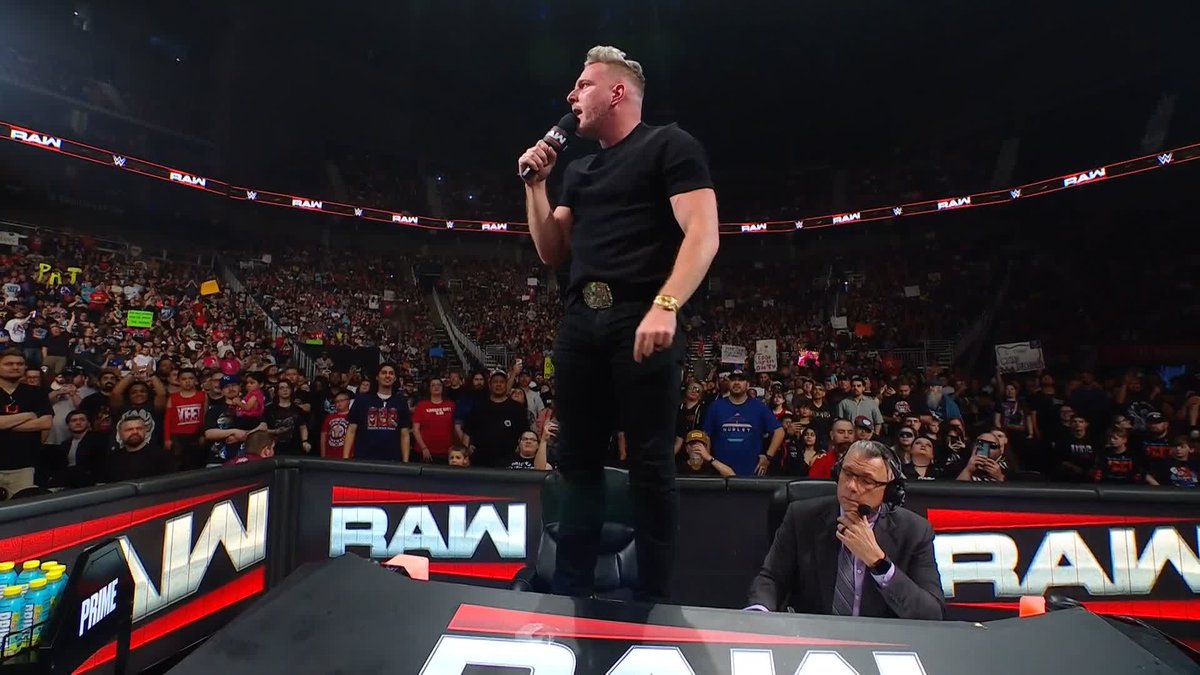 .Pat McAfee tells us on #WWERaw what he's REALLY about!