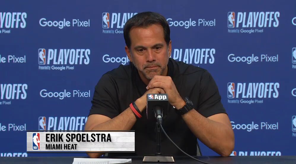 "Damn it was humbling... We were as irrational as we usually are, thinking that we have a chance to win this series and they showed us why we weren't ready for that." Erik Spoelstra on the Heat being swept by the Cavs🗣️