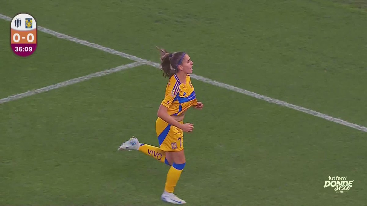¡Goooooooool de Club Tigres Femenil 🐯! 🐯 Jheniffer Cordinali hace el primero de 𝙡𝙖𝙨 𝘼𝙢𝙖𝙯𝙤𝙣𝙖𝙨. #FutFemDondeSea I #NuestroFutFemNuestraLiguilla