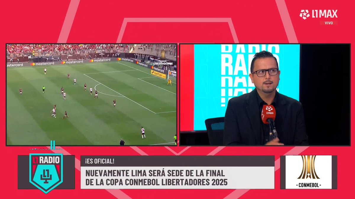 🗣️ Gustavo Peralta Coello sobre la final de la #CopaLibertadores: "Por protocolos, hacen que no se confirme el Monumental. Alejandro Domínguez, antes de ir a Palacio, fue al Monumental" #L1Radio 📺 Conoce cómo ver L1MAX en vivo 👉