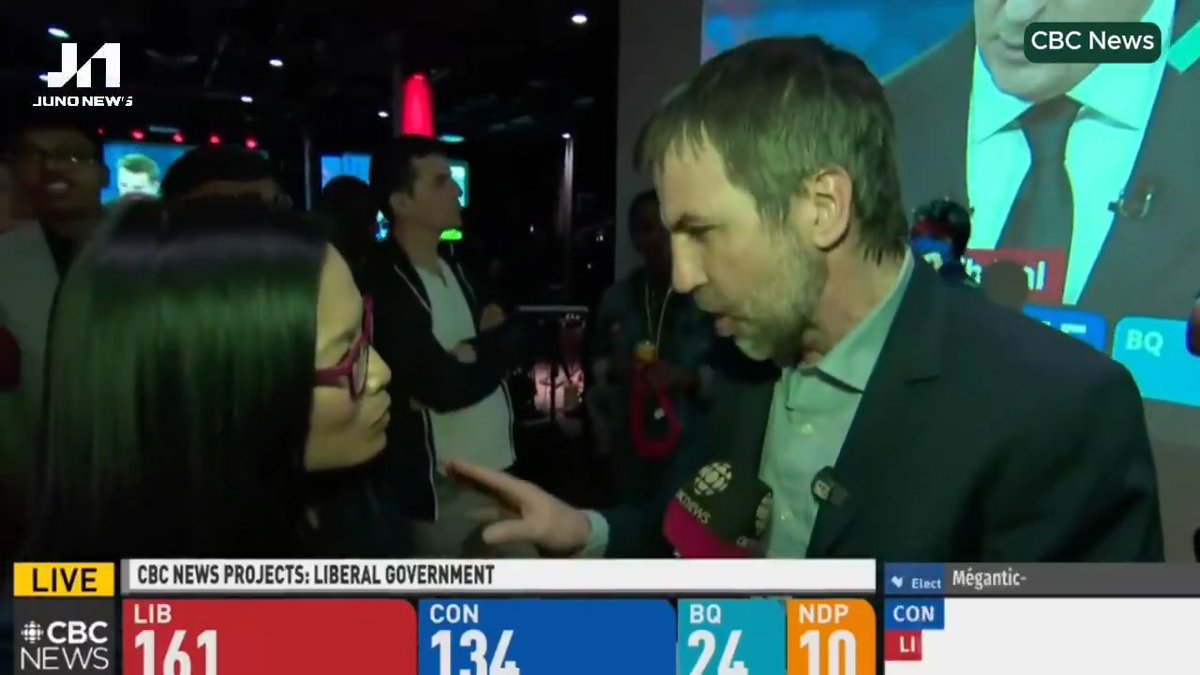 Liberal Steven Guilbeault: "We're very grateful that Canadians have decided to give us another mandate and we feel honoured and we will work hard for Canadians."