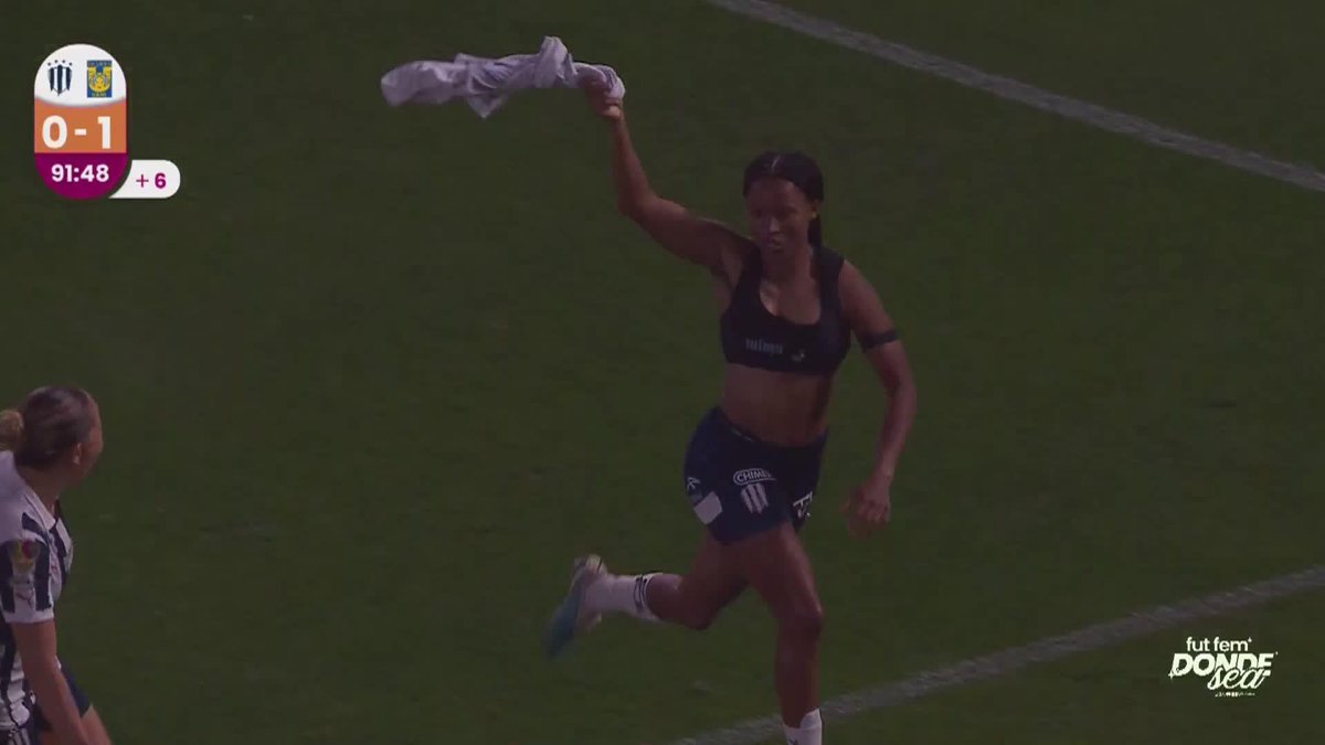 ¡Gooooooooool de Rayadas! 🤠 Jermaine Seoposenwe mete el empate en casa. 🔥 #FutFemDondeSea I #NuestroFutFemNuestraLiguilla
