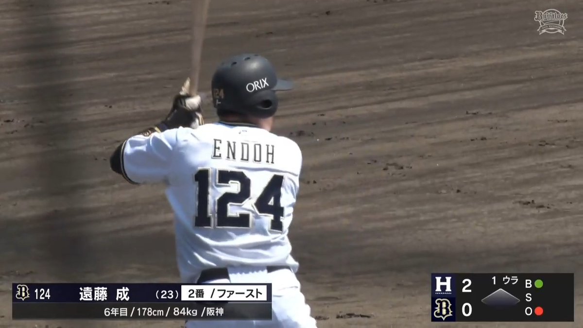 ⚾️#ウエスタン・リーグ 角度のついた打球はそのままスタンドへ🌠 オリックス #遠藤成 選手のホームランで1点差に🎉 🆚 #オリックス vs #くふうハヤテ #プロ野球 #ファーム #Bs2025