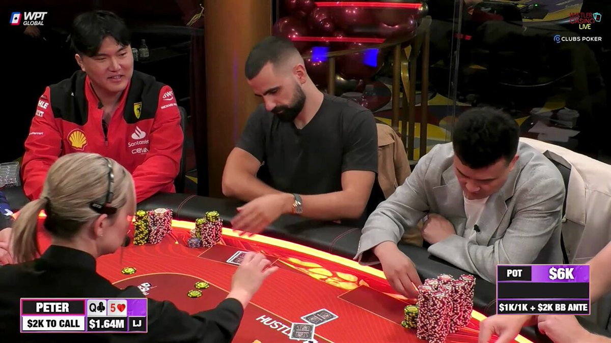 WHAT A BLUFF!! 😱 Texas Mike flops trips Mister_Keating has complete air and takes it to the streets Tune in NOW for the MILLION DOLLAR GAME: