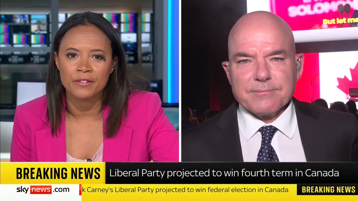 'He's styled himself as the anti-Trump candidate' James Matthews has the latest from Mark Carney's "buoyant" HQ in Ottawa as his Liberal Party has won the election in Canada, according to Canadian broadcasters Latest ➡️ 📺 Sky 501