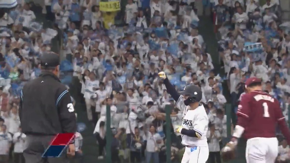 今日スタメンの #児玉亮涼 選手の適時打で貴重な追加点！ 今シーズン初打点をあげ、存在感を示します！ #埼玉西武ライオンズ #seibulions #ALLONE #圧倒的至近距離