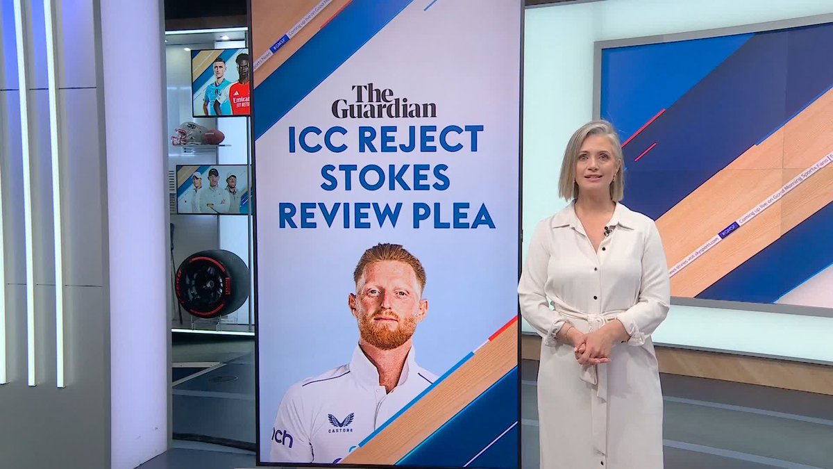 The Guardian have reported on the ICC's decision to reject Ben Stokes' plea for a review of over-rate penalties in Tests 🏏