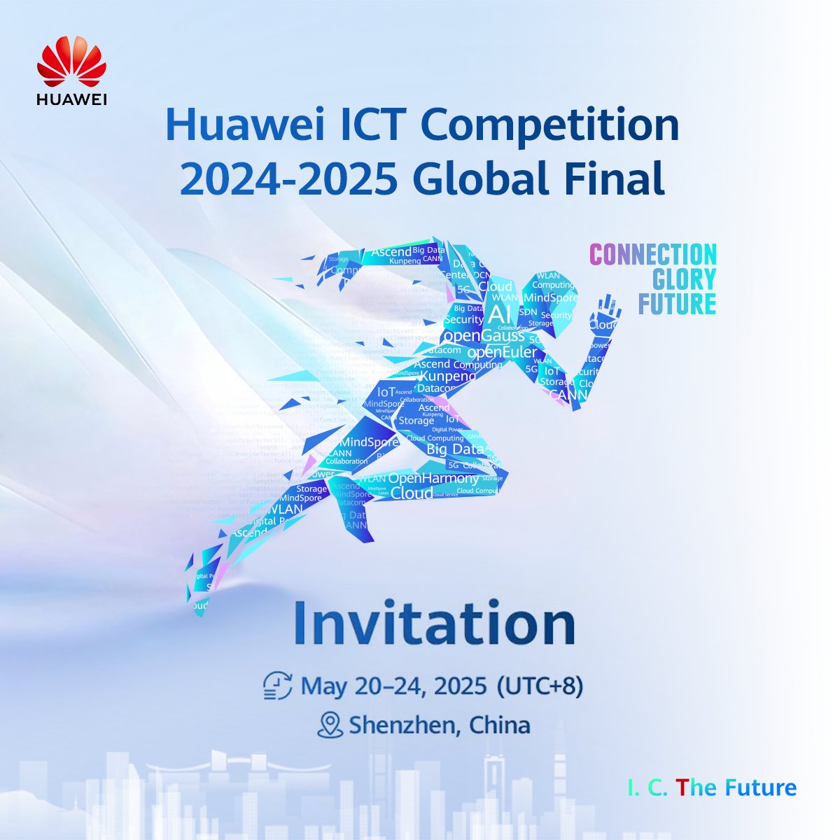The #Huawei #ICTCompetition 2024–2025 Global Final is almost here! The event will take place at Huawei's HQ in Shenzhen, China, from May 20–24. The brightest talents will showcase their technological excellence and compete in a range of contests. Join us for the 10th Anniversary Carnival, MVI Forum, ICT Accelerating Education Transformation Summit, and more! Let's celebrate the achievements of exceptional students and explore the future of ICT.