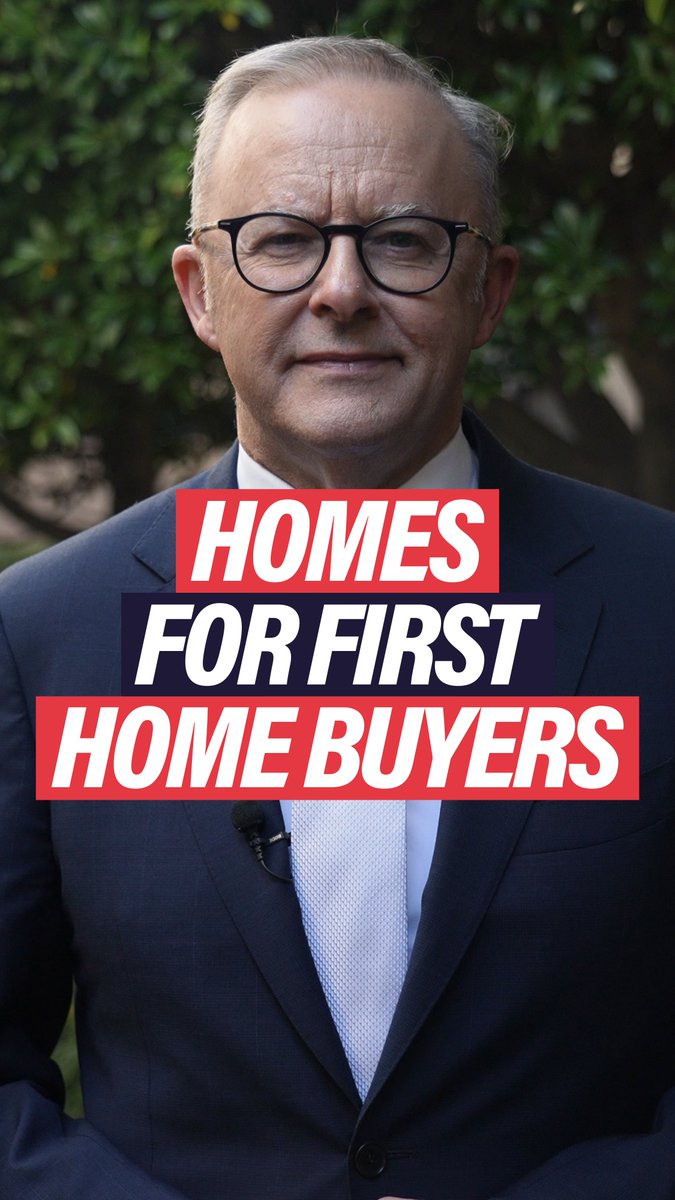 100,000 homes and 5% deposits, just for first home buyers. Only with Labor.