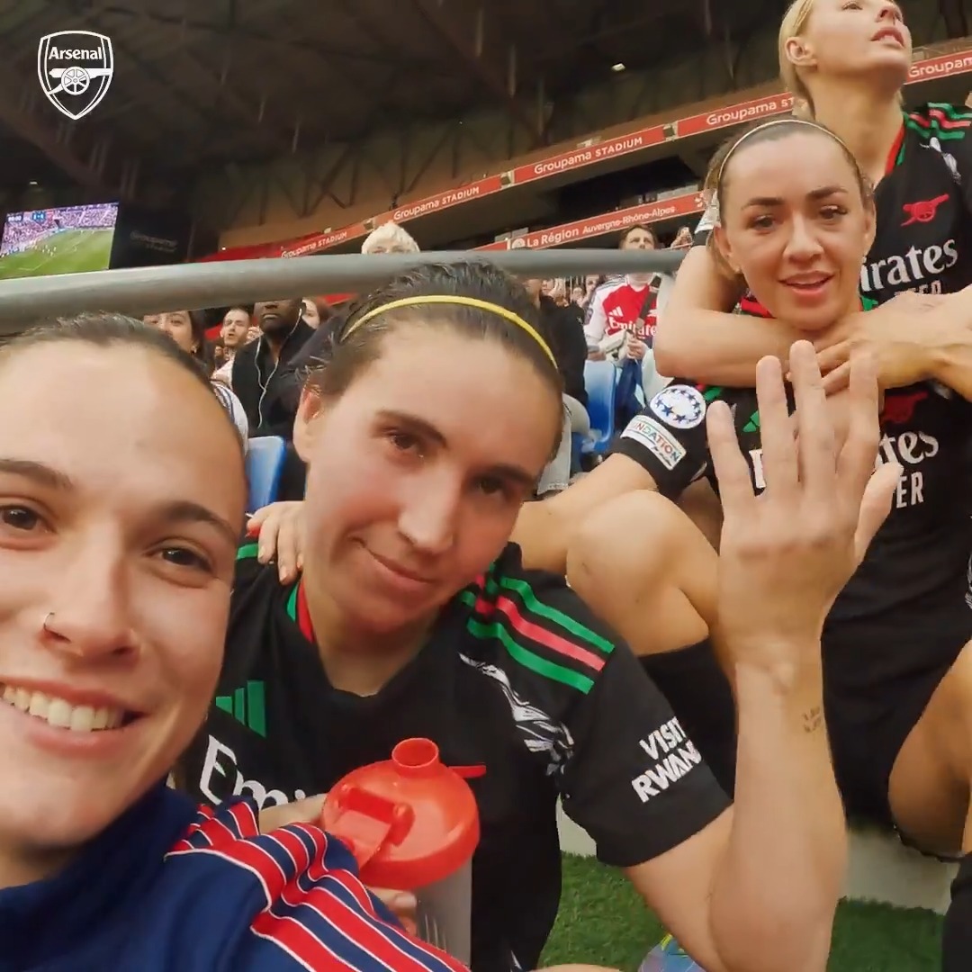 "I'm going to film everything - don't worry." 🤣 The moment we made it to the Champions League final, courtesy of Codi 🥰
