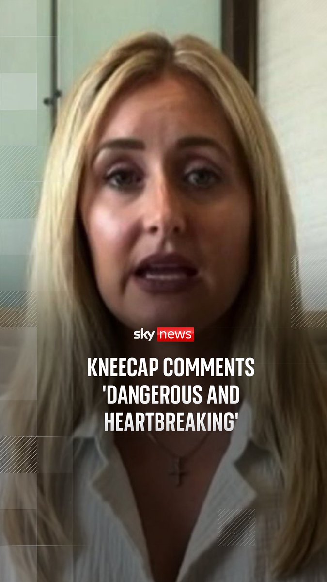 The daughter of murdered MP Sir David Amess has told Sky News that the alleged comments made by rap group Kneecap about Tory MPs are 'dangerous and heartbreaking'.