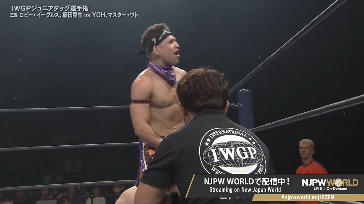 .Robbie Eagles "Robbie🗣️ Robbie🗣️ Robbie🗣️" Sign up Now &amp; Stay tuned to #NJPW #njpwworld #njHIZEN