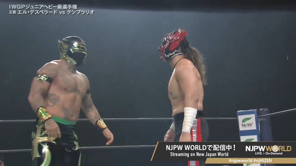 🔥レスリング肥前の国🔥 IWGPジュニアヘビー級選手権試合‼️ 初挑戦のテンプラリオか、5度目の防衛戦のデスペラードが、果たして勝つのは⁉️ 🆚 EL DESPERADO × テンプラリオ #njpwworld で配信中📡 視聴&登録⏩ #NJPW #njpwworld #njHIZEN