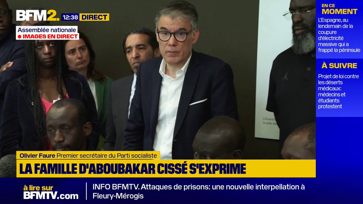 Meurtre d'Aboubakar Cissé : "Refuser une minute de silence pour ce crime politique est une aberration, une injustice et une faute", critique Olivier Faure, Premier secrétaire du Parti socialiste