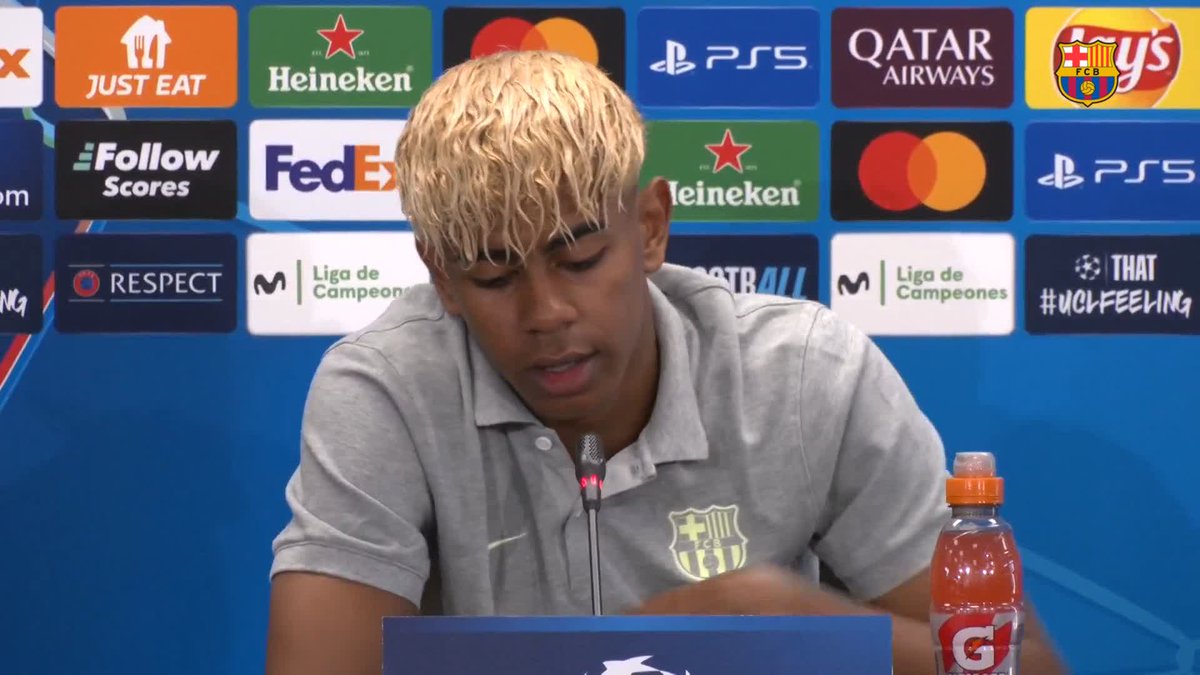 "Jugamos porque sentimos la camiseta. No es lo mismo fichar un jugador de fuera que criarse en La Masia". 💙 Lamine Yamal ❤️
