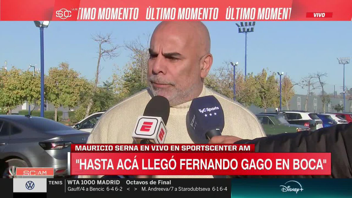 "HEMOS TOMADO UNA DECISIÓN: HASTA ACÁ HA LLEGADO FERNANDO GAGO CON BOCA" ✍🏻 Chicho Serna 📺 #DisneyPlus | #SportsCenterAM