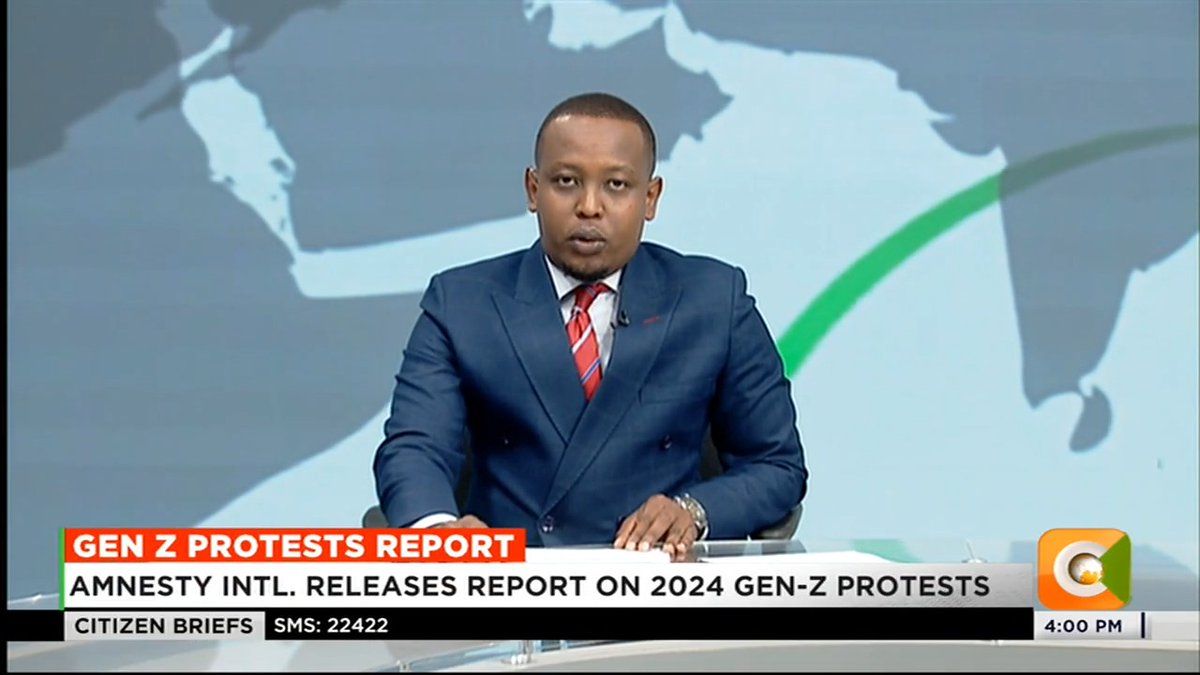 Gen Z Protests Report: Amnesty Intl. releases report on 2024 Gen-Z protests Amnesty: 65 people killed, 89 remain missing Amnesty: Police used excessive force during Gen-Z protests #CitizenBriefs Melita Oletenges