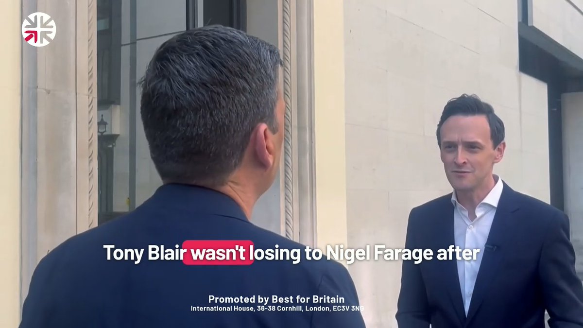 Journalist: "Blair wasnโt losing to Farage after one year in office, was he?" Andy Burnham: "Well, let me say something thatโs the biggest rupture in all of that, and thatโs Brexit... What Labour now needs to do is talk more about how that has damaged the countryโs prospects" ๐