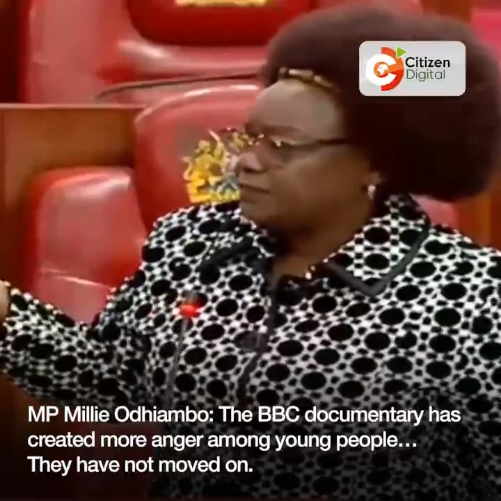 MP Millie Odhiambo: The BBC documentary has created more anger among young people… They have not moved on