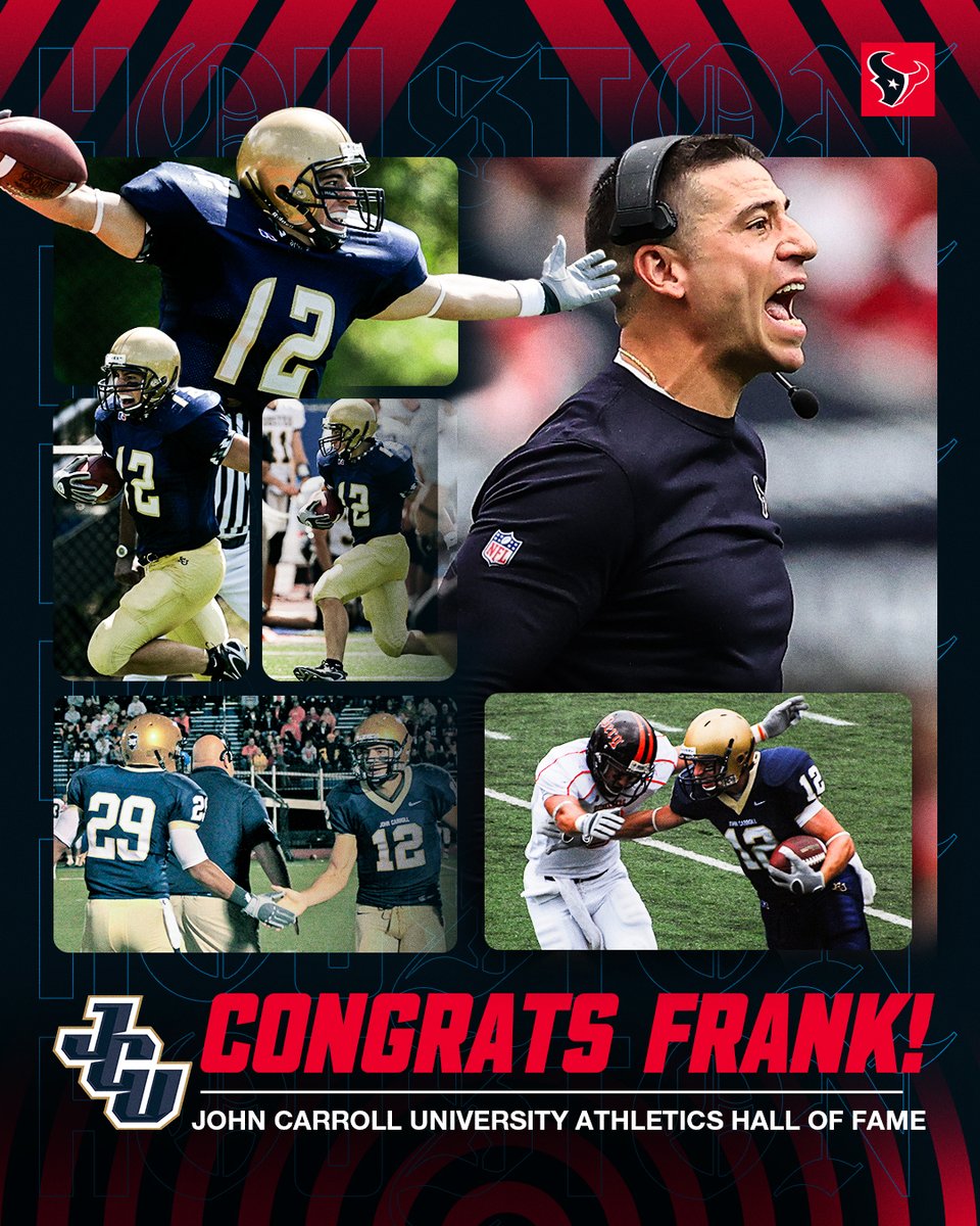 Congrats to our Special Teams Coordinator, Frank Ross, on being inducted into the John Carroll University Athletics Hall of Fame ๐ค