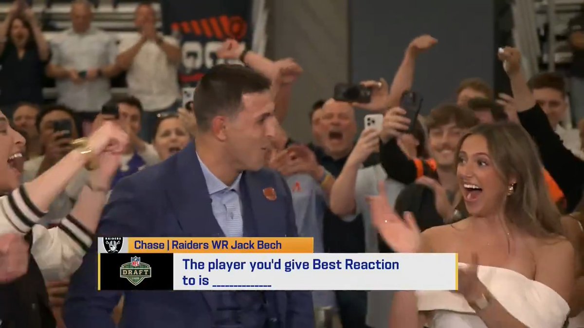 .Chase Edmonds loved Jack Bech's reaction to being drafted by the Las Vegas Raiders 🙌