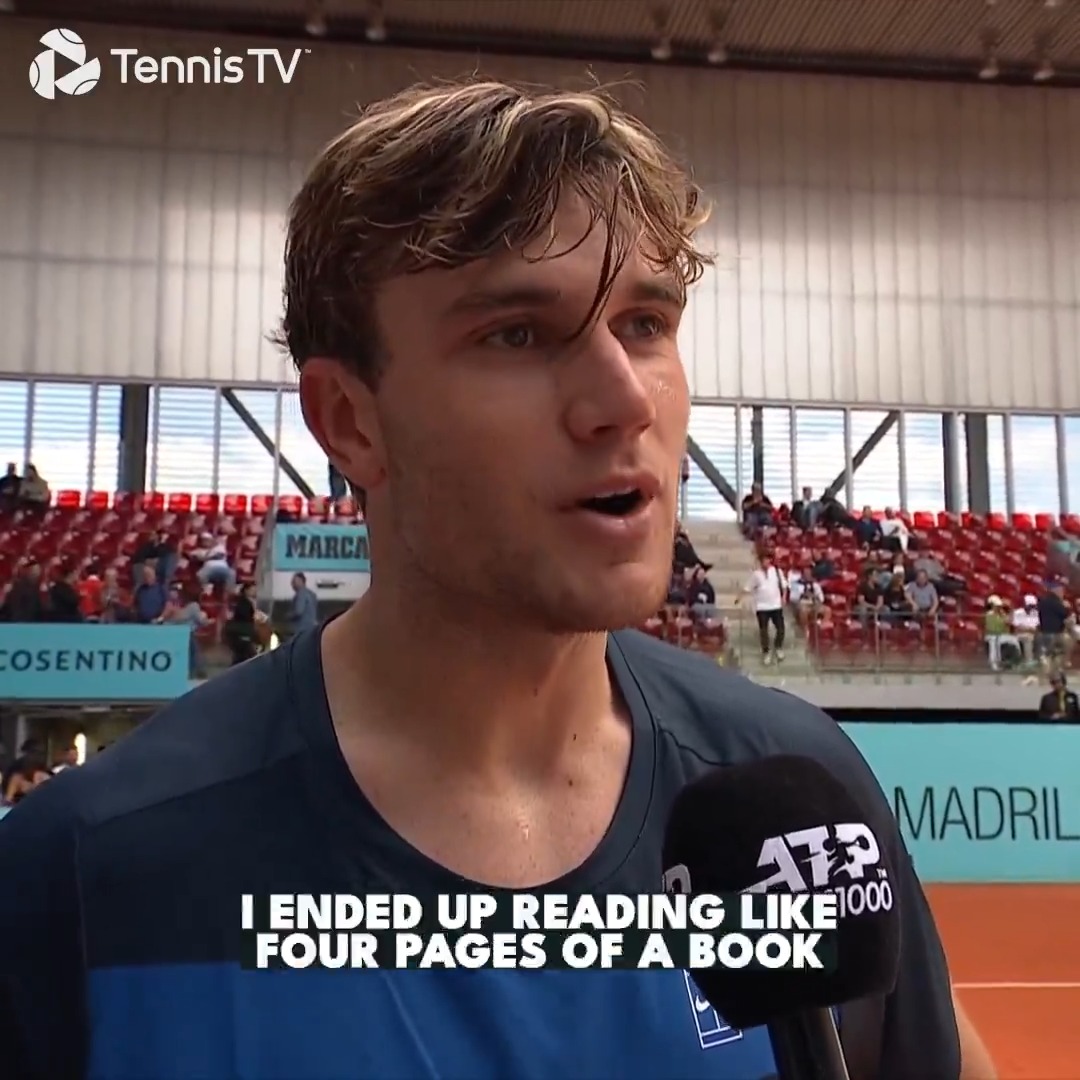 Entering his reading era 🤓 jack draper #MMOpen