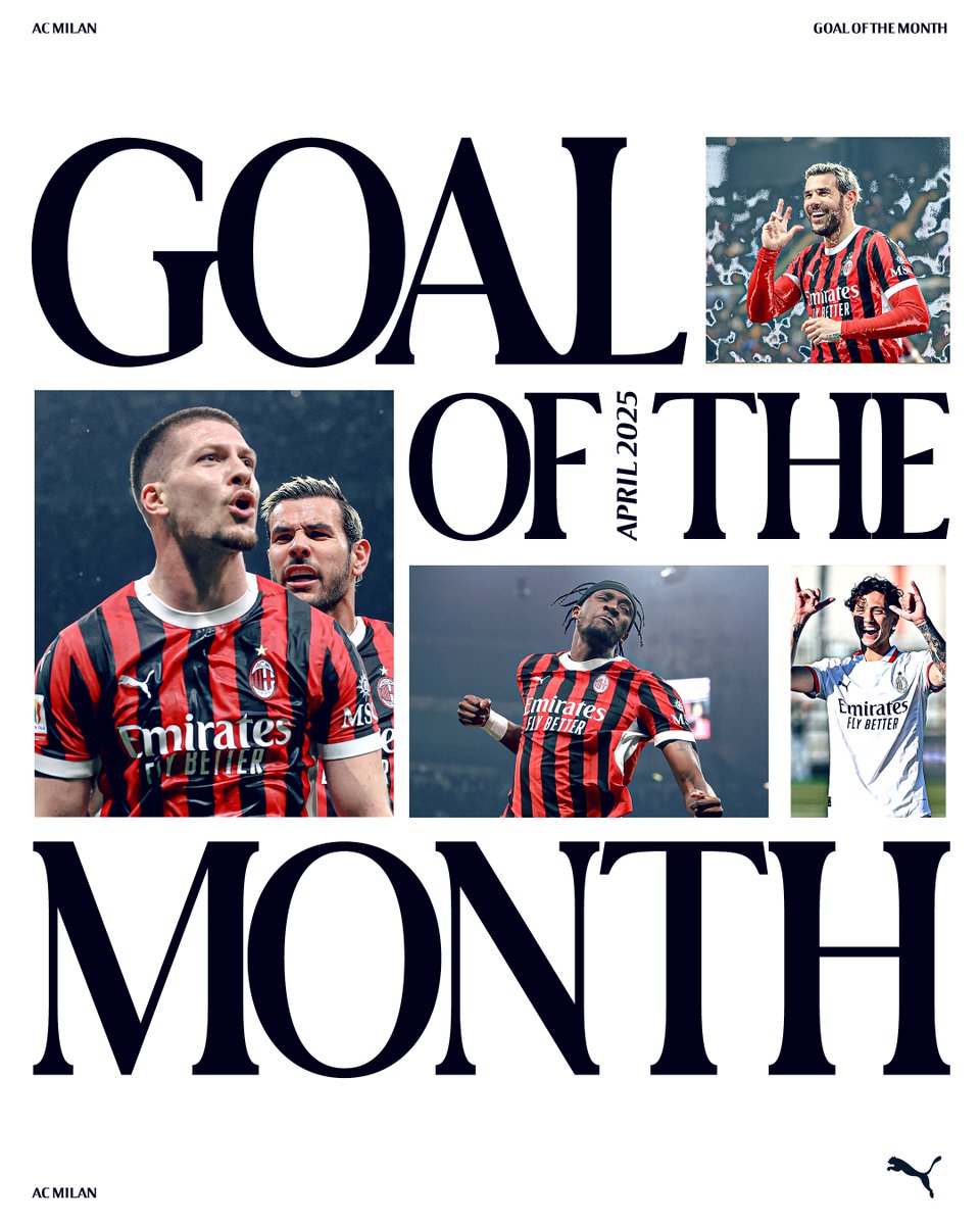 April’s finest finishes, but it’s up to you to choose the very best! 🗣👇 #SempreMilan Brought to you by PUMA Football