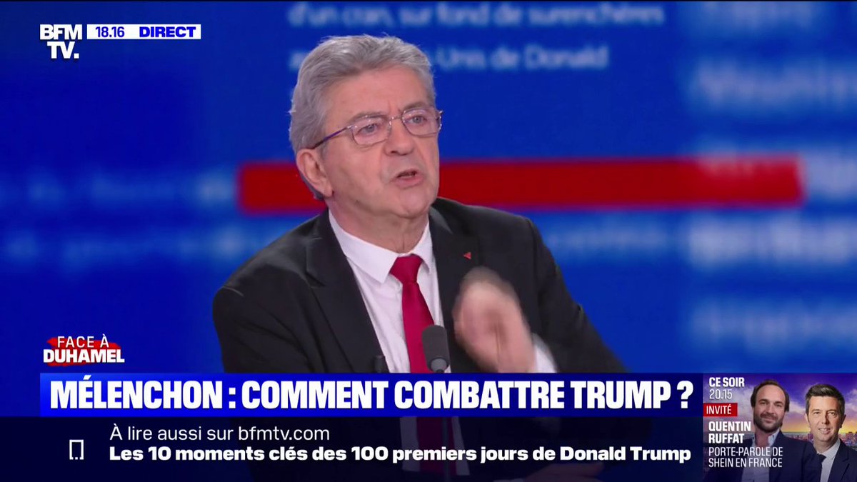 Riposte européenne face à Donald Trump: Jean-Luc Mélenchon dénonce les "petits toutous" européens
