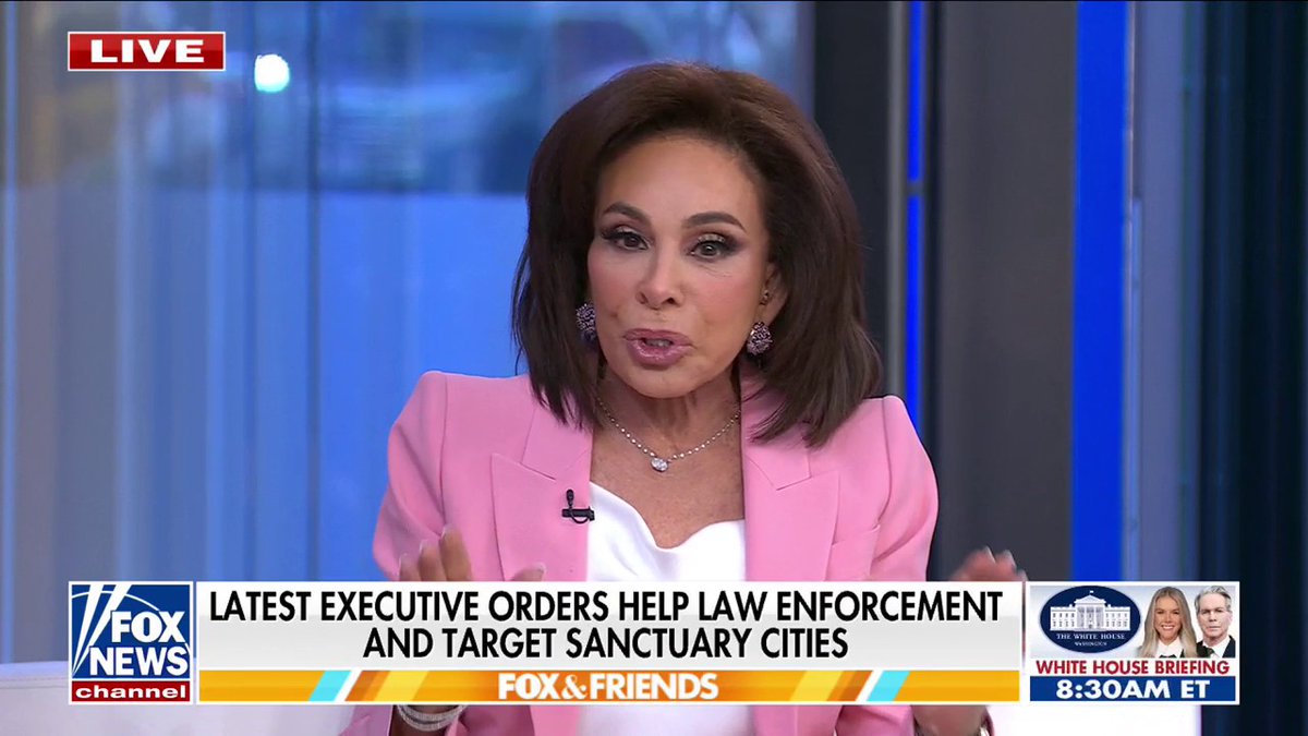 BANGING THE GAVEL: The Five co-host Jeanine Pirro gives left-leaning judge who helped illegal aliens evade ICE a stark reality check about America's laws — either follow them or resign.