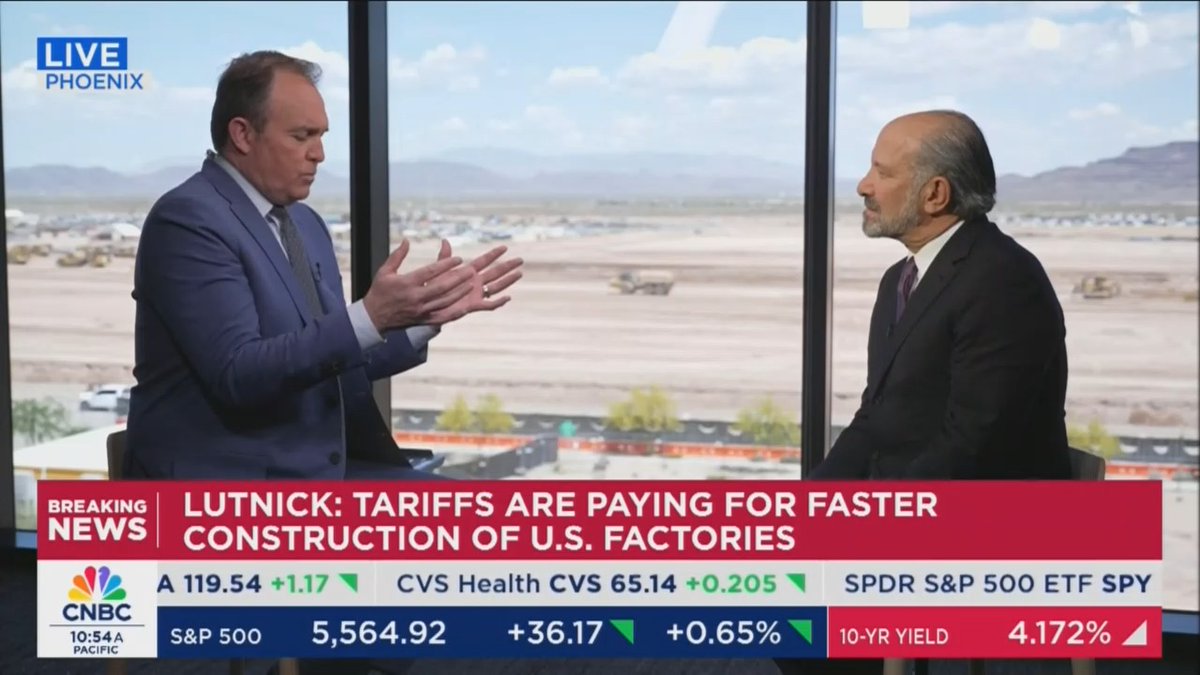 Q: Goldman Sachs and others are raising their recession risk. Are they getting it wrong? Lutnick: Yes. Q: What are we missing?