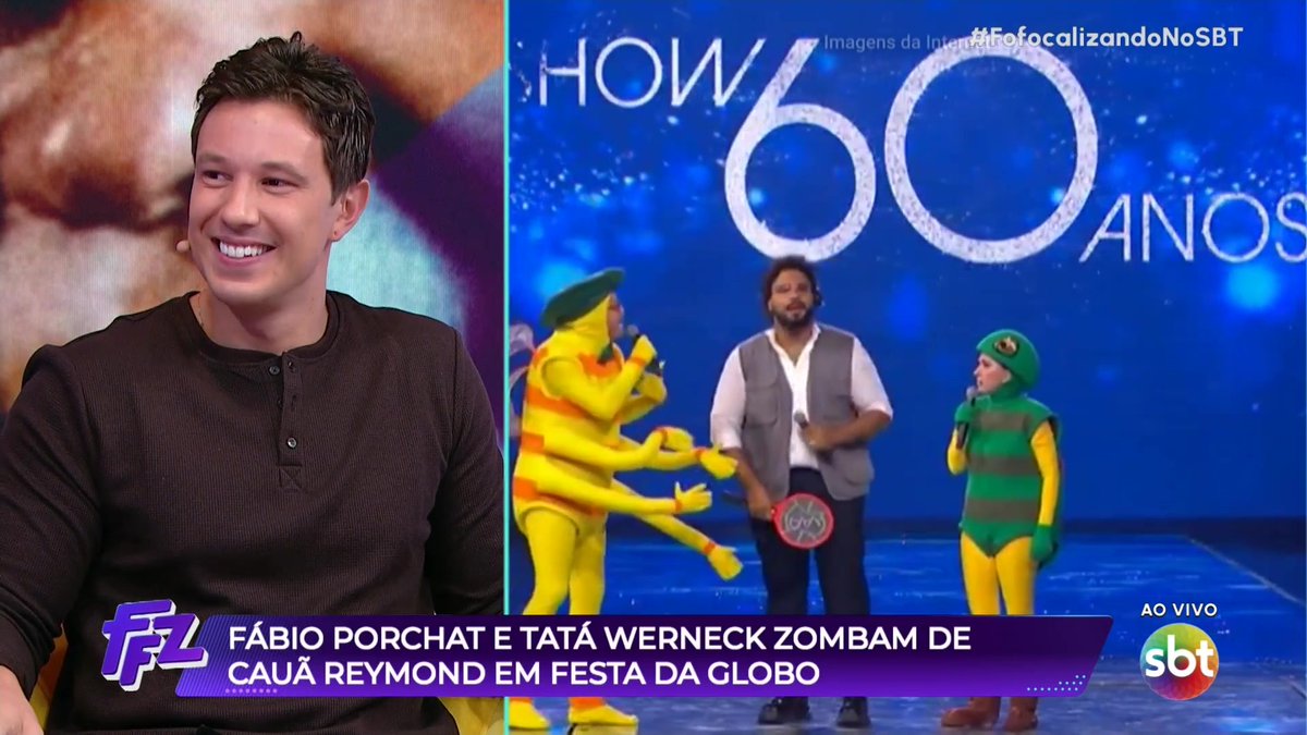O Fofocalizando repercutiu durante a festa! Quem viu esse momento de piada com o cecê do Cauã? #FofocalizandoNoSBT