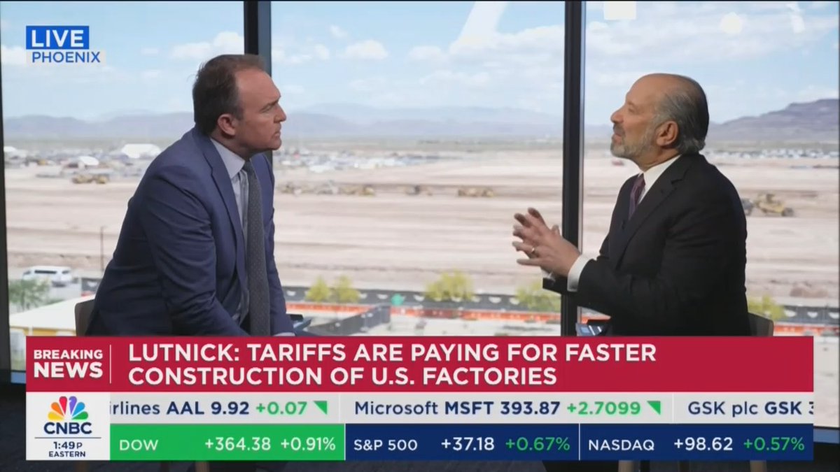 Lutnick: A 10% tariff won't change any price. It would only change a product we don't have here, like a mango