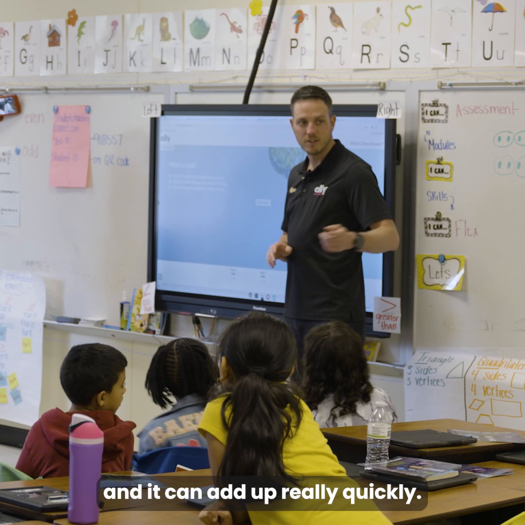 Celebrating Financial Literacy Month with our allies! 🤩 Last week, we came together with Alex Bowman, Hendrick Motorsports, Charlotte FC, Brandon Cambridge and Ally's CEO Michael Rhodes to visit a local Charlotte elementary school to read one of Ally's Adventures with Money books to first and second grade students, play some fun games and answer questions about banking, soccer and racing. #DoItRight