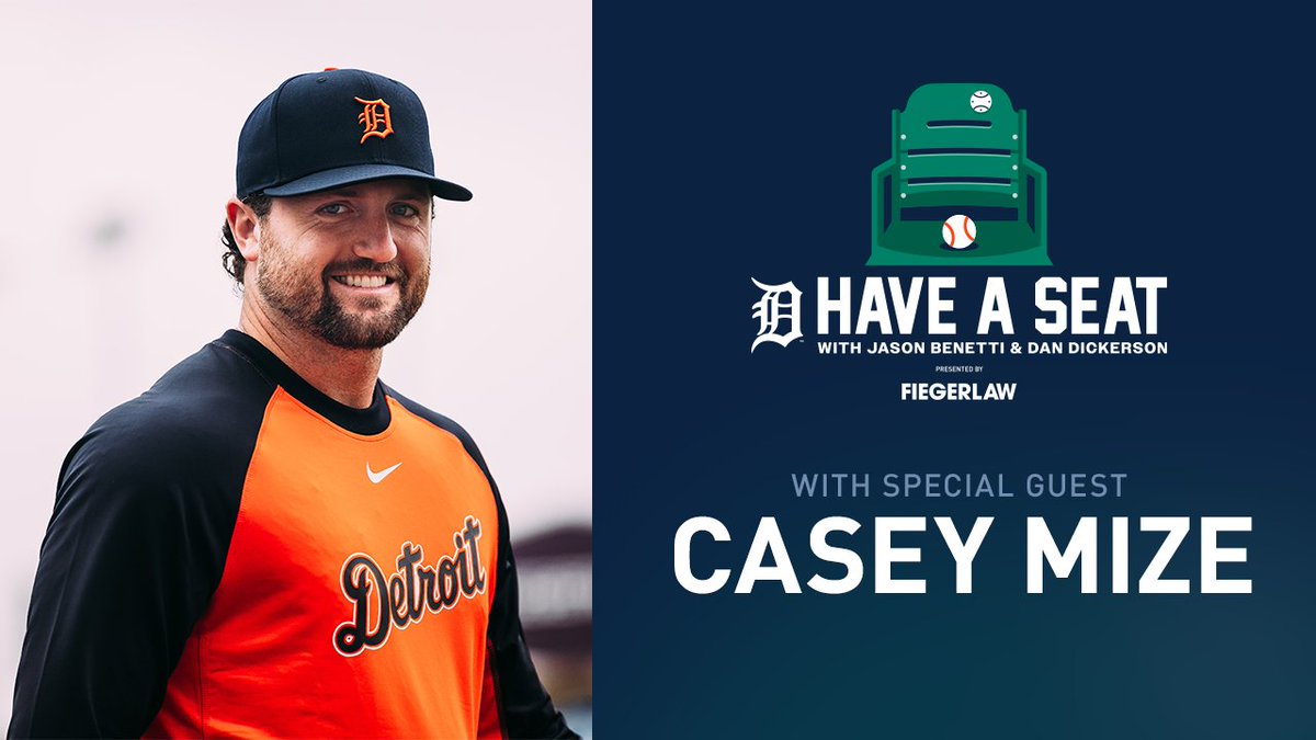 Have a Seat, presented by Fieger Law, is back! Jason Benetti and Dan Dickerson's first guest this season, Casey Mize, is off to a strong start. Learn more about Casey's baseball journey in an all new episode:
