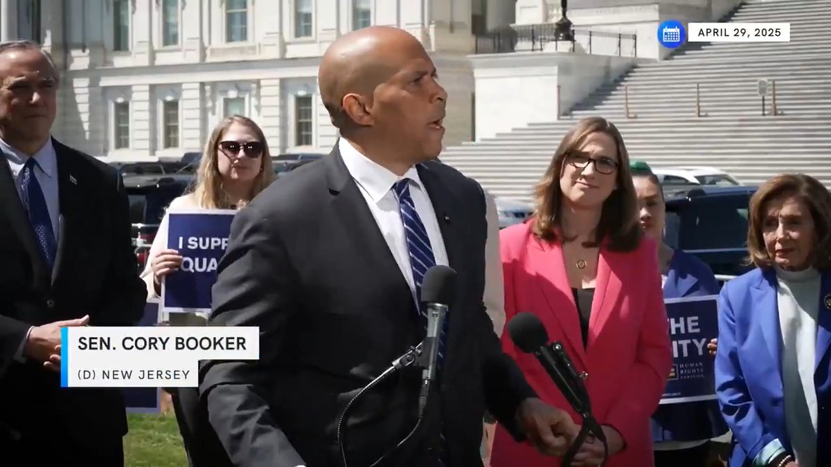 Senate Democrats are reintroducing the Equality Act to ensure nondiscrimination protections for all LGBTQ+ Americans. Watch Sen. Cory Booker lay out the gravity of the moment: