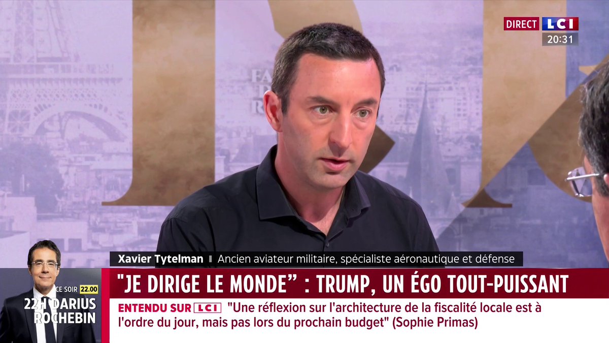 🔴 Xavier Tytelman (Xavier Tytelman), ancien aviateur militaire, invité de Darius Rochebin 🗣️ Guerre en Ukraine : "Si les Américains avaient donné la masse de main d'oeuvre qu'ils sont les seuls à avoir, les Ukrainiens auraient pu gagner en 2022."