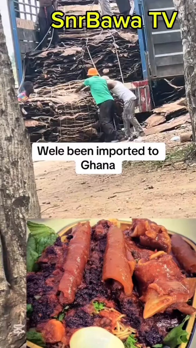 Wele being imported into Ghana 🤮 This is my last Wele I’m chewing, I won’t chew one again until next time when I buy waakye and Wele 😁
