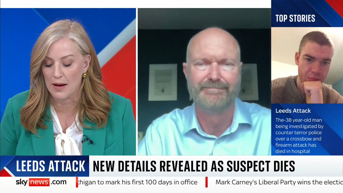 "It highlights something that we've been worried about for some years" Former counter-terrorism national coordinator Nick Aldworth says the crossbow incident in Leeds raises concerns about 'lone actors mobilised to commit violence for no apparent reason'