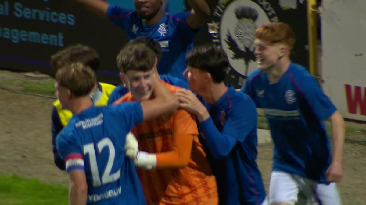 The Glasgow Cup belongs to Rangers Academy for another year! 🏆🔵 A penalty shootout win against Celtic sees the Gers retain the trophy 👏 Glasgow Football Association | Rangers Football Club