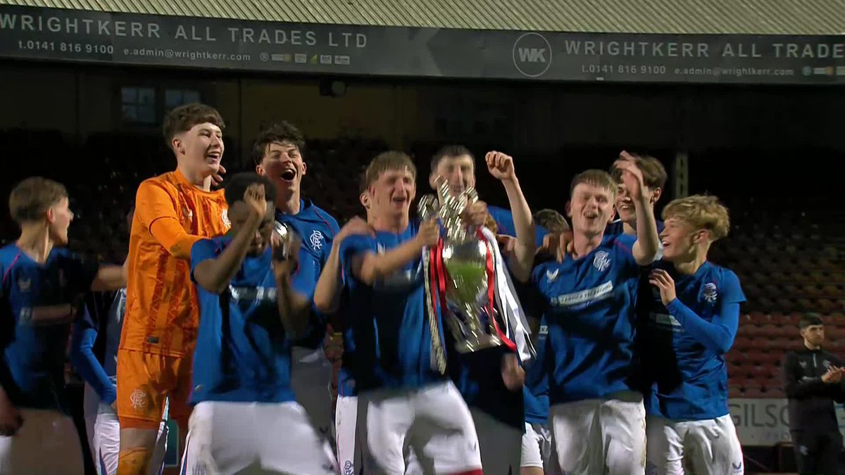 The moment when Rangers lifted the Glasgow Cup 🏆 Glasgow Football Association | Rangers Academy | Rangers Football Club