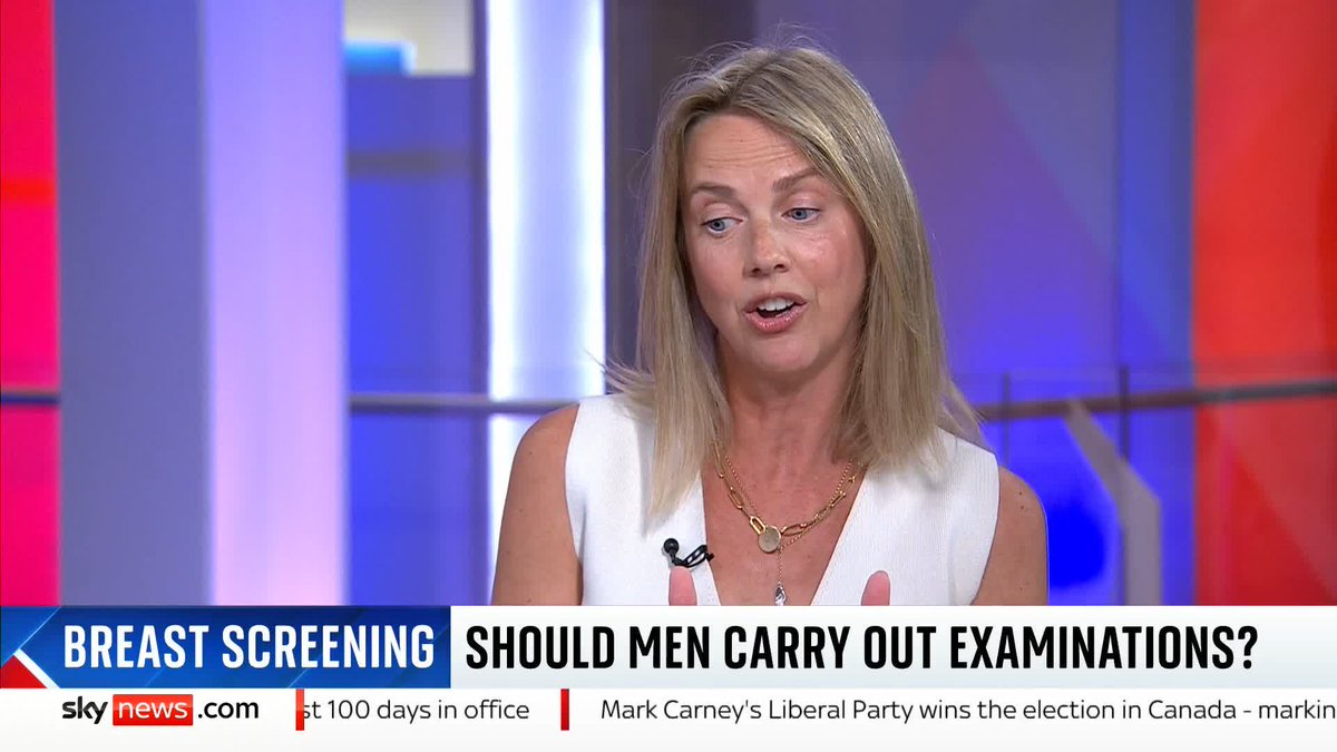 Should male health workers be able to carry out mammograms? Founder of 'Change and Check' campaign, Helen Addis, says she wouldn’t want anybody 'not going for fear it’s a male radiographer'. 📺 Sky 501 and YouTube
