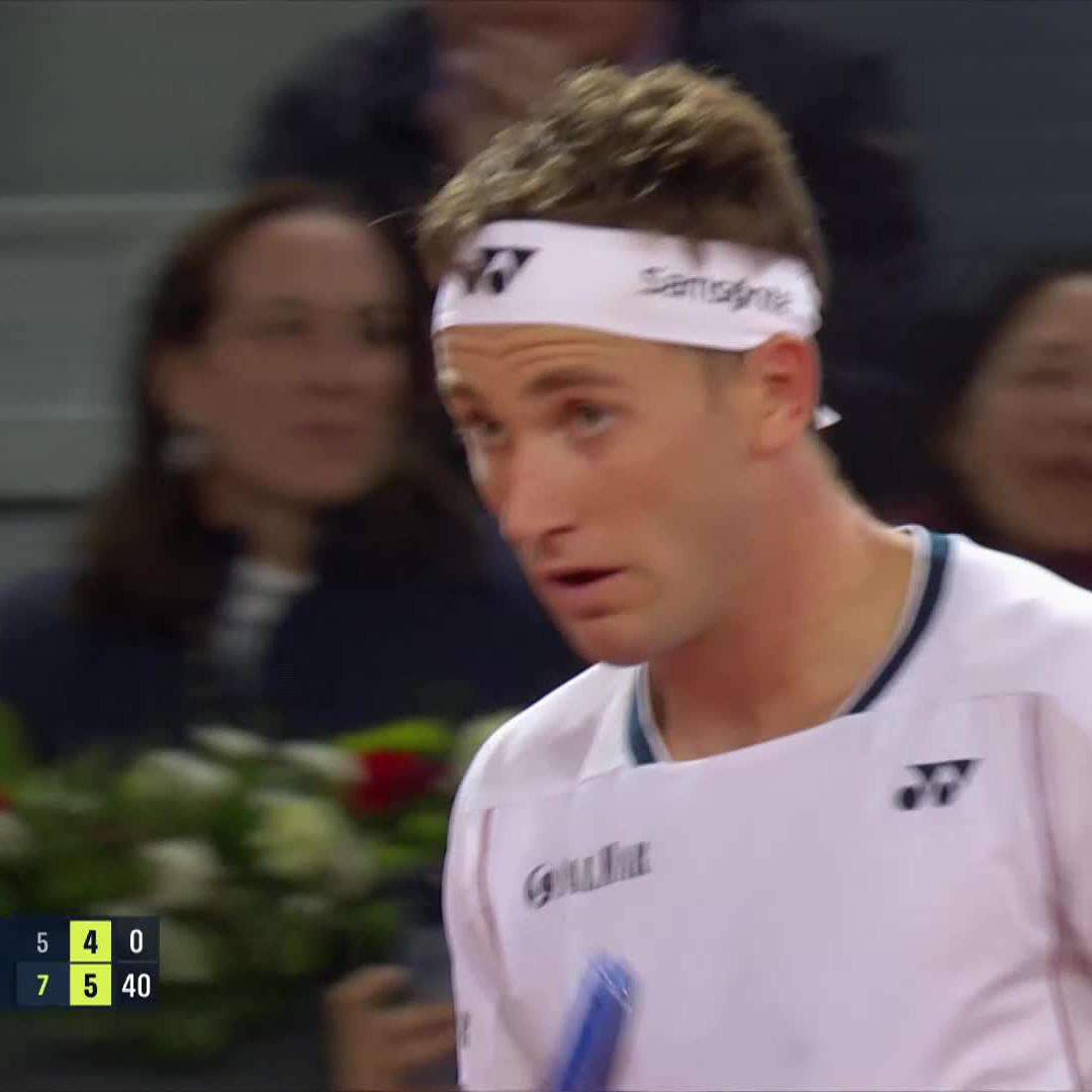 First Top 5 win of 2025 ✅ Casper Ruud takes out No. 3 seed Fritz 7-5 6-4 to reach the QFs! #MMOpen