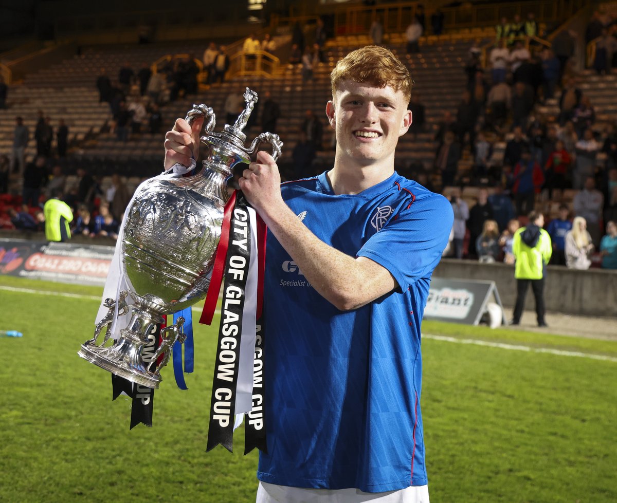 🎙️ Aiden McCallion spoke with RangersTV following this evening's #GlasgowCup win.
