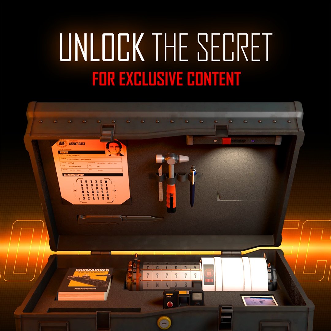 New Mission Alert 🚨: solve this #MissionImpossible Puzzle on @Discord to unlock exclusive content and a free 1-day Nitro Subscription reward. Share your solve times with us!