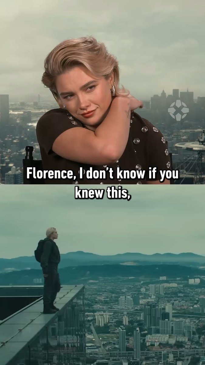 Florence Pugh didn't tell people when she was going to jump off the 2nd tallest building in the world for Thunderbolts* :