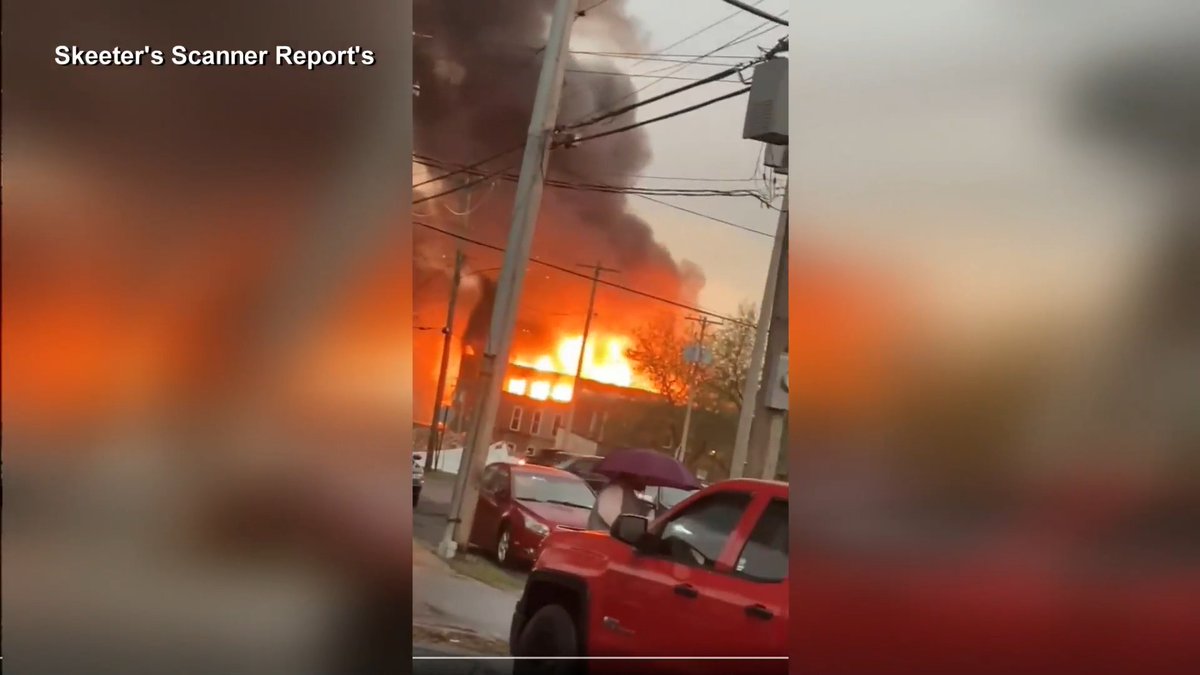 CBS6 has obtained video footage of a massive fire that has broken out in downtown Gloversville.