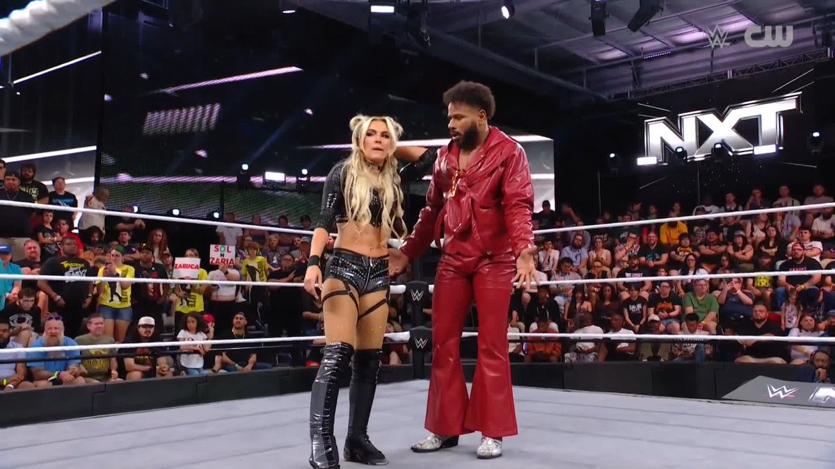 😱 😱 😱 karmen petrovic 🗡 didn't want to hear it, and just DROPPED Tehuti Miles! 😮‍💨 #WWENXT