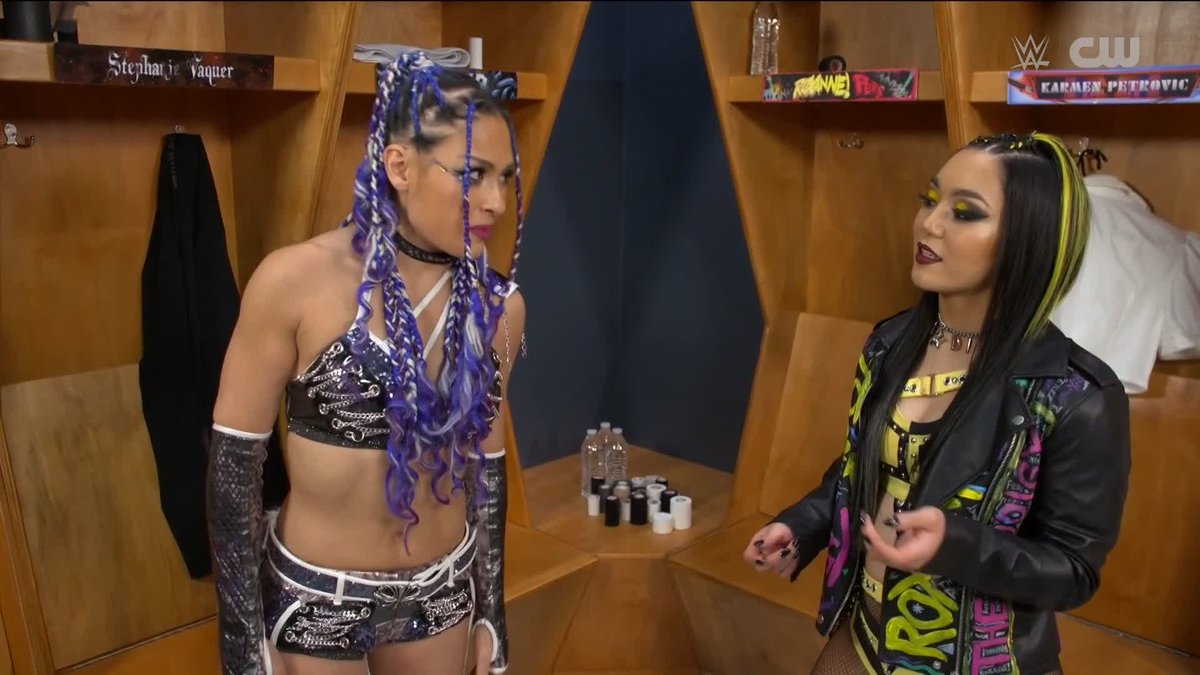 “The Prodigy and The Beautiful madness together…unstoppable.” They might not have started out as friends, but a common goal has GIULIA = ジュリア and roxanne on the same page… 👀 #WWENXT