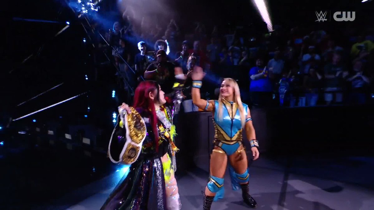 What a duo! 😮‍💨 Jordynne Grace and IYO SKY are ready for our main event! 🙌 #WWENXT